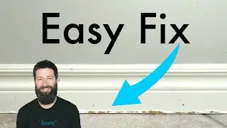 How To Repair Water Damaged Baseboard and PREVENT FUTURE DAMAGE!