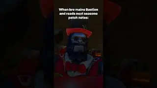He gets to be meta once a year: #overwatch #ow2 #bastion #nerf #bro #team #broken #patch #patchnotes