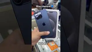I phone blue titanium unboxing 🔥#shorts #iphone  #apple