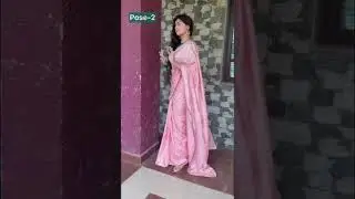 Elegant Poses In Saree🌸| #shorts #ashortaday | Santoshi Megharaj