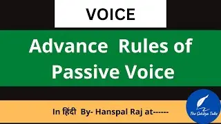 Advance rules of passive voice