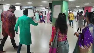 Navratri garba raas at office#Navratri#garba dance#