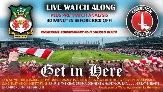 WREXHAM vs CHARLTON ATHLETIC LIVE WATCHALONG, EFL CHAMPIONSHIP (NOVEMBER 8).
