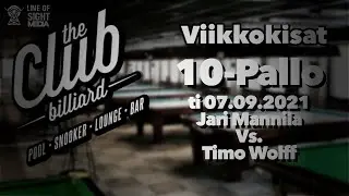 Jari Mannila Vs Timo Wolff The Club Viikkokisat 10 Pallo 07092021