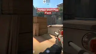 Perfect Short Pipe Flash | CS2 Overpass #counterstrike2 #cs2