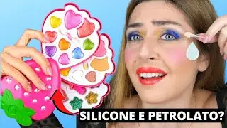 🚫NON COMPRATELI!🚫 MI TRUCCO SOLO CON MAKE UP PER BAMBINI *scioccata* #makeup #kids #tutorial