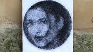 STRING ART DHAGA BAT BANAIYEKO #artist #youtube #stringart
