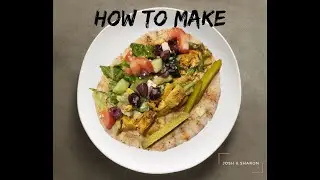 Instant Pot Chicken Shawarma with Greek Salad