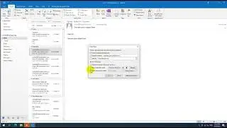 How to create folder in outlook for specific email address