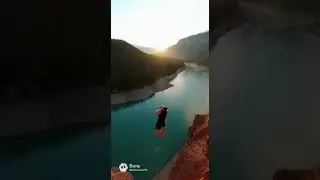 the man who parted the water #ai #man #jump #water #viral
