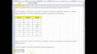00150 - How To Use The PRODUCT Function To Multiply Conditional Values Using Microsoft Excel