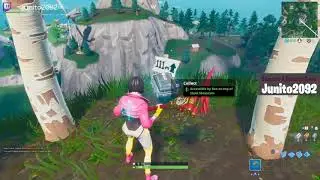 FORTNITE fortbyte 64 accessible by rox on top of stunt mountain fortbytes challenge #64