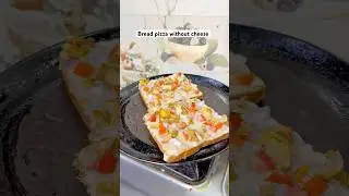 Bread pizza without cheese🧀 #shorts #short #shortvideo #trending #food #viral #viralvideo #recipe