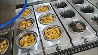 Popcorn filling packing machine into cups