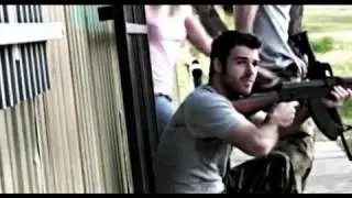 The militia captures backpacker girls and the special forces boys rescue them