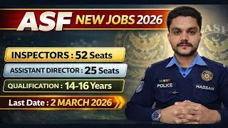 ASF New Jobs 2026 | Inspectors,AD Vacancies | Airport Security Force 