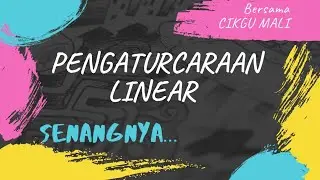 SIRI 2 : PENGATURCARAAN LINEAR - KERTAS 2