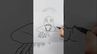 Review - How to Draw Peta Peta in Super Hard Mode #shorts #drawing #roblox #horrordrawing #art