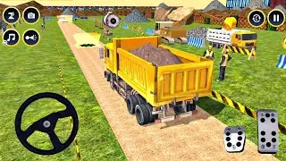 Heavy Duty Truck Mud Loading Mission Level 3 Done - JCB Road Construction 3D - Android Gameplay
