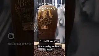 Smooth Nitro Stout poured fresh at Hunter Beerfest Phuket &mdash; creamy head and perfect pour. #beer