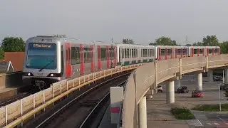 RET Metro 4*Type B (5334 in originele kleurstelling) op Heemraadlaan richting Rotterdam Centraal