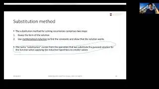 Solving recurrences: Substitution method and recursion tree method