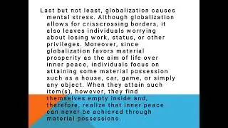 Contemporary World:Lesson 10 Globalization Creating Backlash Parochialism