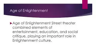 Opportunities for the development of street theatre. 1 PPT made by strudent. Erasmus+