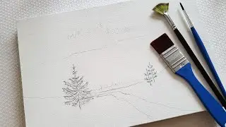 Path To The Forest Lake/ Relaxing Acrylic Painting