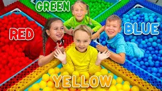 Four Color Water Balloon Challenge