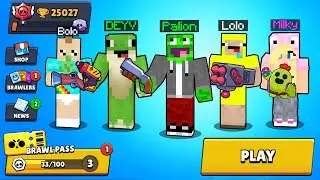 Zagraliśmy CAŁYM PALIONOWEM w BRAWL STARS w MINECRAFT!