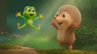 Margo and Froggy in a Cute and Funny Game of Hide and Seek