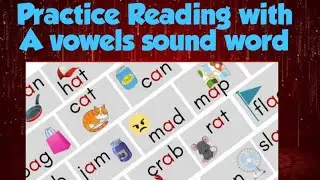 Letter 'a' blending (ab, ad, ag, at, ap, am, an) | CVC Words | Reading Three Letter Words
