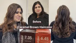 How to: Caramel brown haircolor | Haircolor tutorial for beginners | Step by step @ShyamasMakeover 