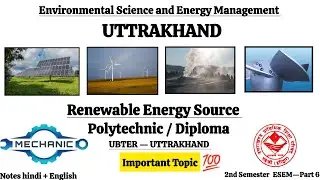 Renewable Energy Sources Explained in Hindi | Environmental Science Ubter 2nd semester