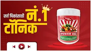 पीक उत्पादनात होणार मोठी वाढ 👌 AgroStar Power Gel 🔥 पांढऱ्या मुळी, फळ वाढीत परिपक्व -पीक पोषण