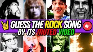 Guess the ROCK song by its MUTED Music Video 🤘🎸 | Music Quiz