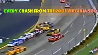 Все аварии с гонки Virginia 500 2001 года.