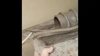 How to make a Sampan fishing boat from clay