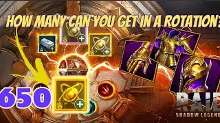 Forging Lethal  Gear on CVC w/ 650 Legendary Fae Spheres | Raid: Shadow Legends.