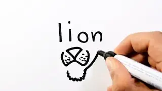 How to Draw a Lion from the Word Lion