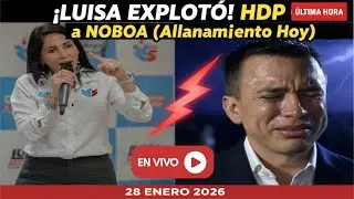 &iexcl;LUISA EXPLOT&Oacute;! El insulto a NOBOA tras el ALLANAMIENTO de hoy (Lo dijo TODO)