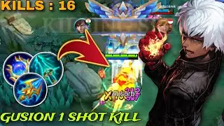 GUSION 100 % DAMAGE BUILD 1 HIT KILL | GUSION K' GAMEPLAY 2024 | MLBB