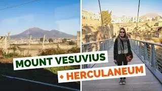 Pompeii to Herculaneum & Mount Vesuvius Day Trip 🚆🏛️ Ancient Ruins, Volcano Hike & Tasty Pizza 🌋🍕