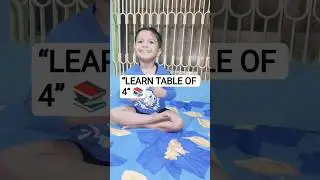 4 Ka Table Baby Se Seekho 🧮👶 | Fun Math Learning for Kids | KiyanshKidsTV #KidsLearning #shots