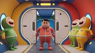 Among Us Coral Crewmate Stuck Between Slides | Nursery Rhymes for Kids & Baby Songs