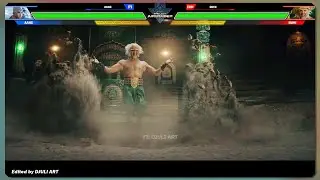 Aang VS Bumi WITH HEALTHBARS ⚡️Avatar The Last Airbender Season 1 Netflix