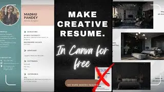 Make creative Resumes in Canva easy and free.