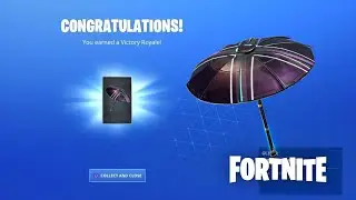 Fortnite Season 10/X Victory Royale Umbrella Glider Gameplay | Fortnite X Umbrella