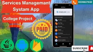 Service App |Android Project |Final year Project College Project